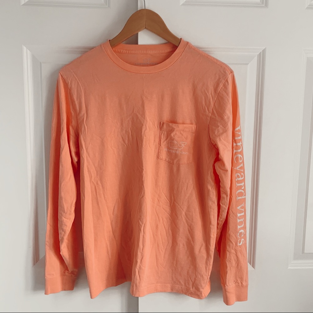 Vineyard Vines Salmon Pink Long Sleeve Medium